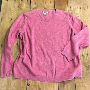 Bass Pink Crew Neck Sweater
